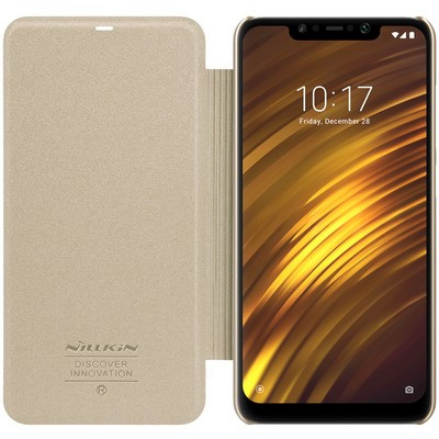 Полиуретановый чехол книга Nillkin Sparkle Leather Case Черный для Huawei Honor View 20 - фото 3 - id-p98369478