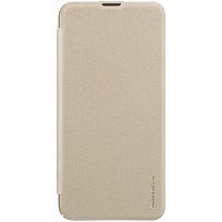 Полиуретановый чехол книга Nillkin Sparkle Leather Case Золотой для Huawei Honor View 20