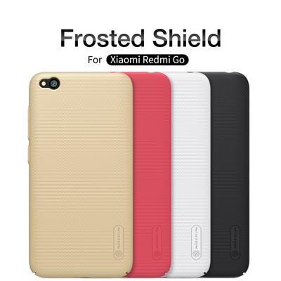 Пластиковый чехол с подставкой Nillkin Super Frosted Shield Золотой для Xiaomi Redmi Go - фото 4 - id-p98369516