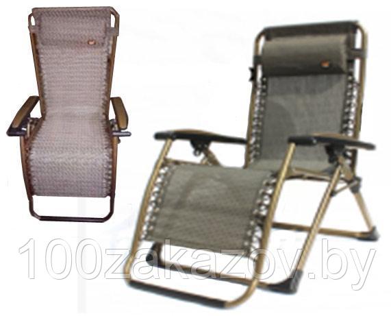 Кресло-шезлонг раскладное для сада, пляжа и дачи VT19-10704 - фото 2 - id-p98376462