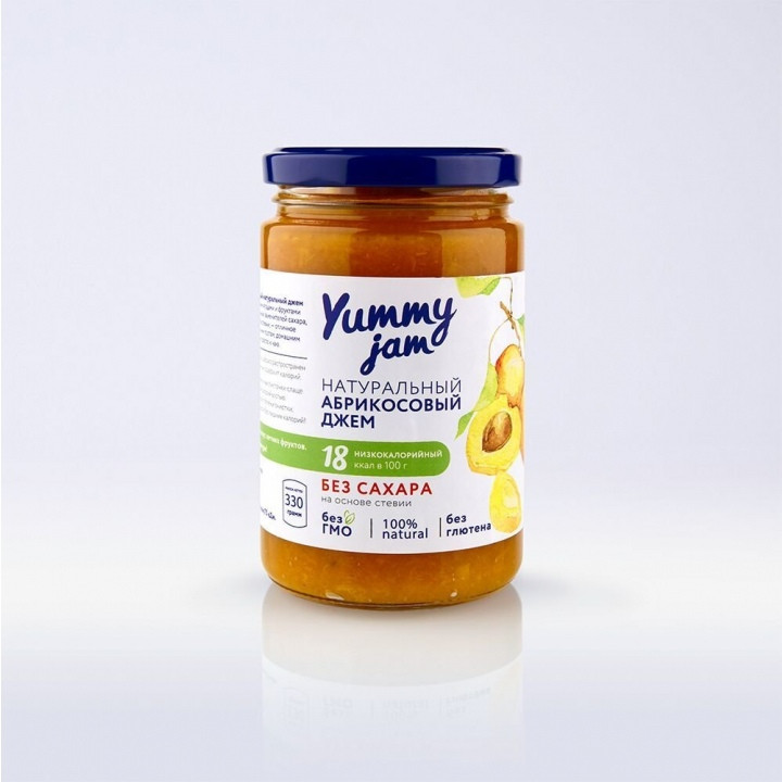 Ананасовый джем Yummy jam без сахара, 350 гр - фото 1 - id-p98376583