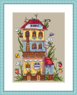 Набор для вышивания крестом "Summer House"/"Летний домик" - фото 1 - id-p98377353