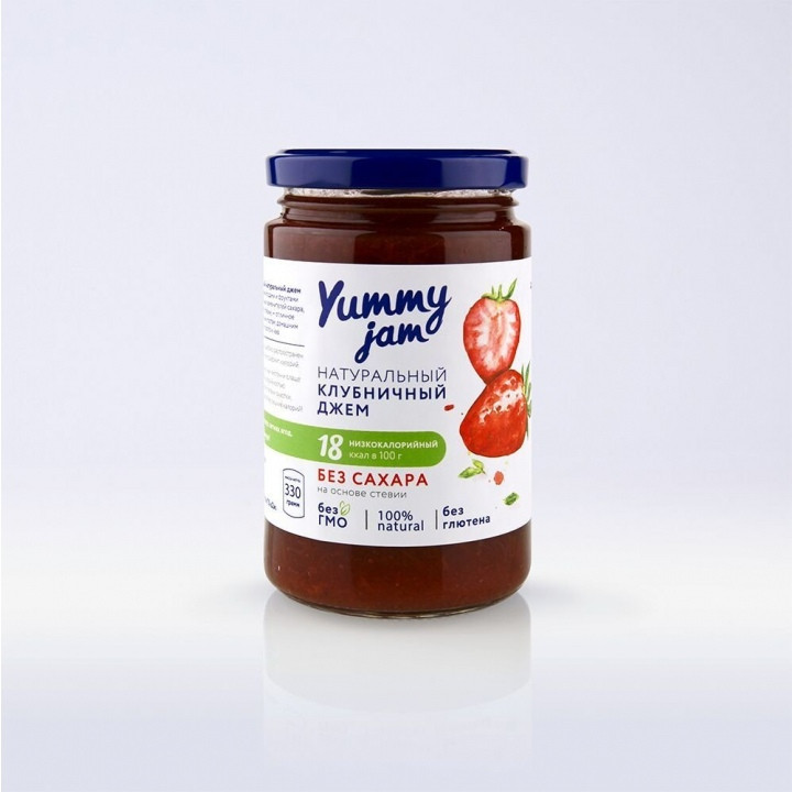 Смородиновый джем Yummy jam без сахара, 350 гр - фото 1 - id-p98379699