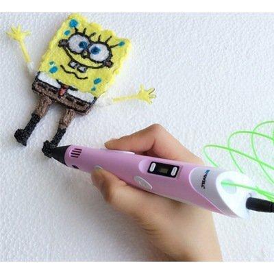 3Д ручка 3D Pen-2 c LCD дисплеем Фиолетовый, фото 2