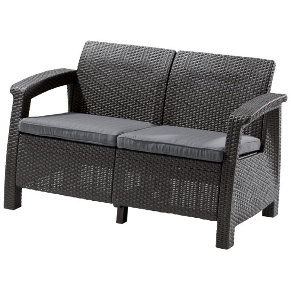 Комплект мебели Keter Box Corfu Set (Корфу Бокс Сэт), коричневый - фото 4 - id-p98433542