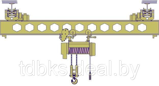 Кран мостовой (кран-балка) электрический подвесной BKS
