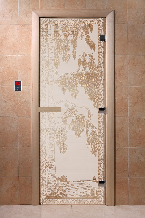 Двери DoorWood с рис «Березка» (бронза) - фото 2 - id-p98458975