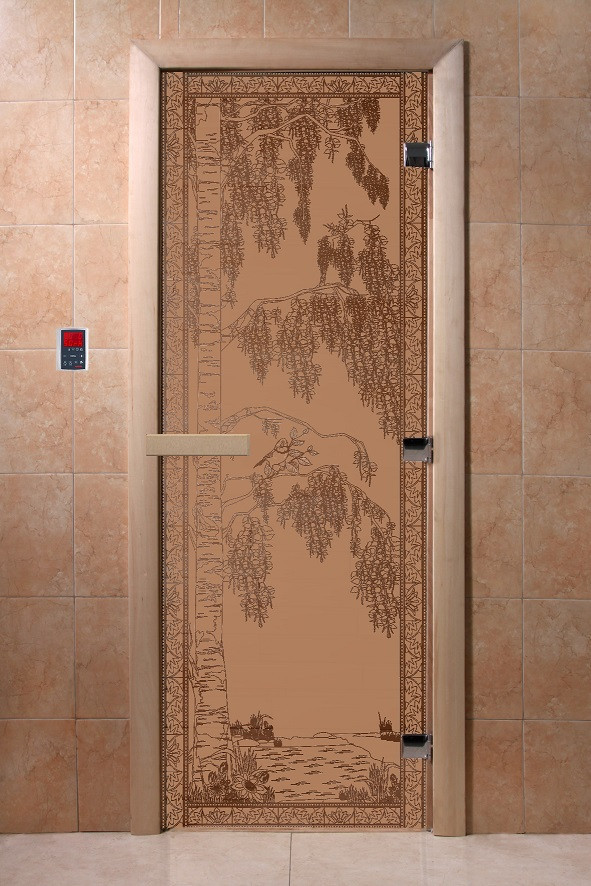 Двери DoorWood с рис «Березка» (бронза) - фото 3 - id-p98458975
