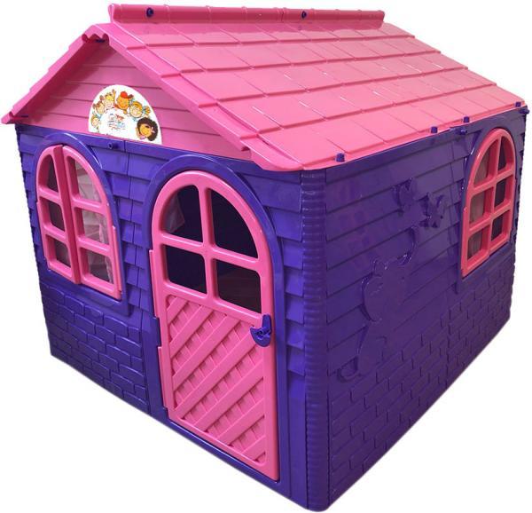 Детский игровой пластиковый домик Долони Doloni, цвет розово-фиолетовый, 129 х 129 х 120 см 025500/1 - фото 1 - id-p98464926