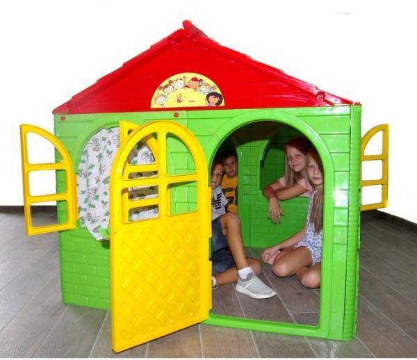 Детский игровой пластиковый домик Долони Doloni, цвет зеленый, 129 х 129 х 120 см 025500/3 - фото 2 - id-p98464999