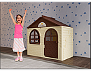 Детский игровой пластиковый домик Долони Doloni со шторками, цвет бежевый , 120 х 69 х 129 см, арт. 025500/12, фото 2