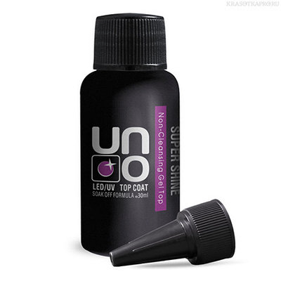 Верхнее покрытие для гель-лака UNO SUPER SHINE (без липкого слоя), 30 мл.