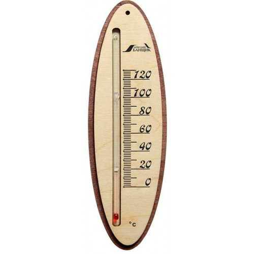 Термометр для бани жидкостный (овал) - фото 1 - id-p98478530