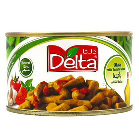 Бамия Delta с томатным соусом, 400 гр. (Сирия)