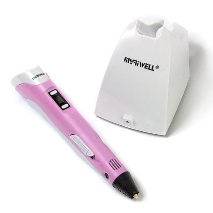 3D ручка MyRiwell RP200B (беспроводная) Розовый, фото 2