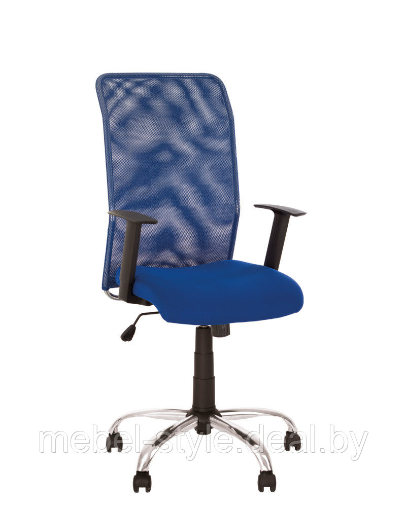 Компьютерное кресло ИНТЕР для работы персонала в офисе и дома, стул INTER GTR CH 68 в ткани сетка