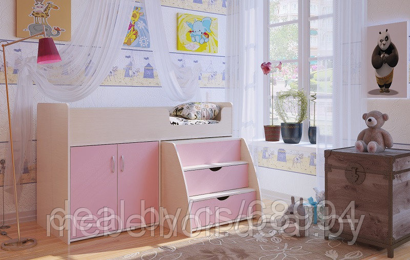 Мебель для детских комнат Кровать чердак  Малютка (МХ-04)