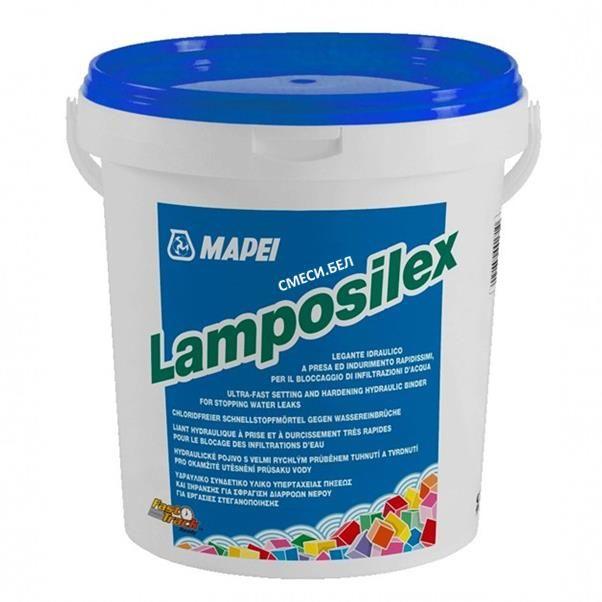 Гидропломба для немедленной остановки воды Mapei Lamposilex 5 кг.