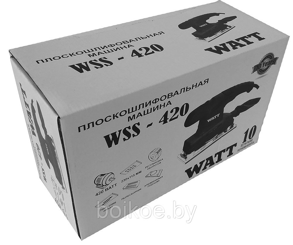 Плоскошлифовальная машина WATT WSS-420 (420 Вт, 280х115 мм) - фото 3 - id-p98593118