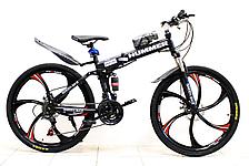 Велосипед на литых дисках Hummer чёрный, фото 2