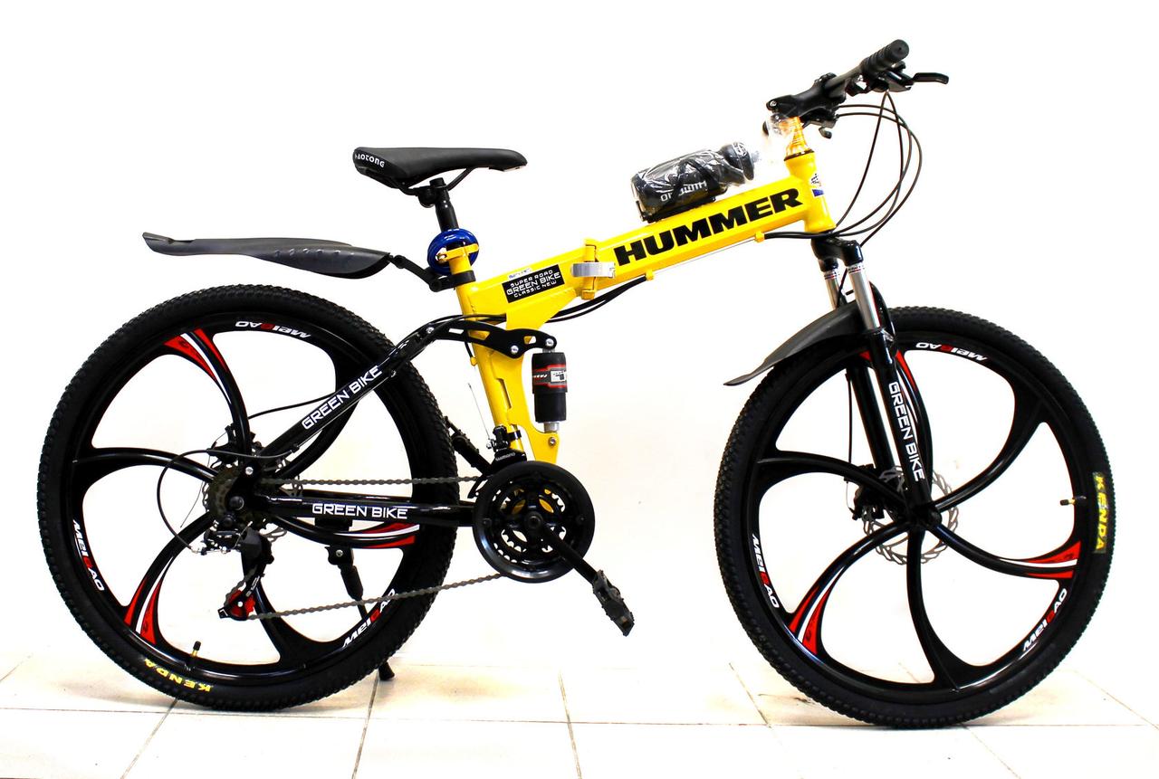 Велосипед на литых дисках Hummer жёлтый - фото 2 - id-p98268977