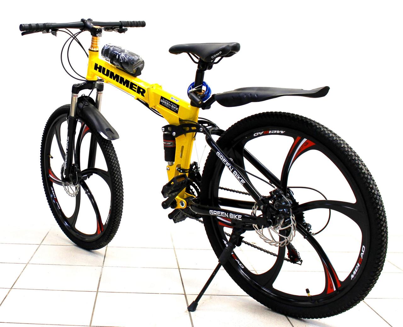 Велосипед на литых дисках Hummer жёлтый - фото 5 - id-p98268977