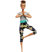 Барби Безграничные движения Шатенка с пучком Mattel Barbie FTG82