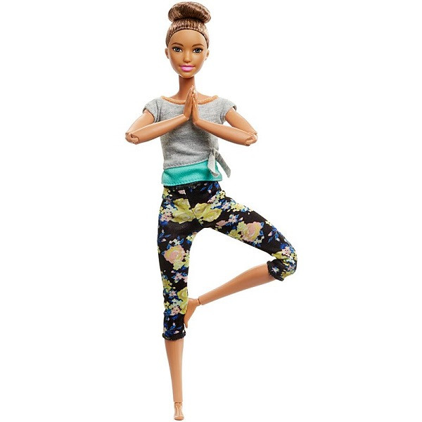 Барби Безграничные движения Шатенка с пучком Mattel Barbie FTG82 - фото 1 - id-p98602859