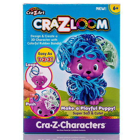 Crazy Loom 19167 Крейзи Лум Набор для творчества - фигурка Щенок+ цветные резиночки, фото 2