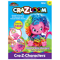 Crazy Loom 19169 Крейзи Лум Набор для творчества - фигурка Обезьянка+ цветные резиночки