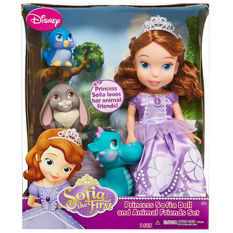 Disney Princess 931010 Игровой набор Принцессы Дисней София 37 см с 3 питомцами, фото 2
