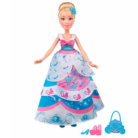 Hasbro Disney Princess B5314 Модная кукла Принцесса в платье со сменными юбками Золушка, фото 2