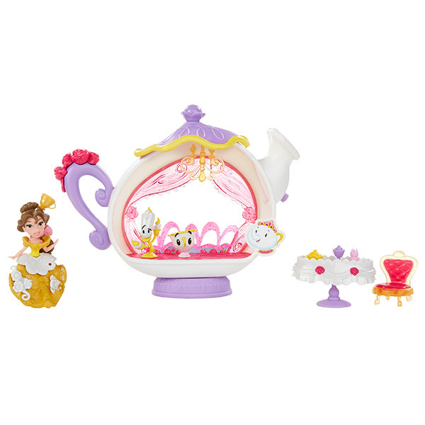 Hasbro Disney Princess B5346 Маленькая кукла и модные аксессуары Белль и гостиная - фото 1 - id-p98603421