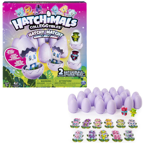 Hatchimals 34602 Хетчималс Настольная игра Memory + 2 коллекционные фигурки