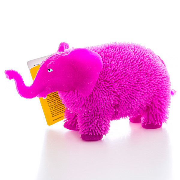 HGL SV11190 Фигурка слон с резиновым ворсом с подсветкой в ассортименте - фото 1 - id-p98603477
