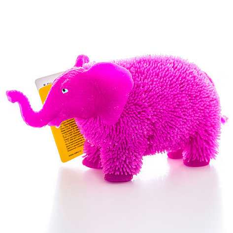 HGL SV11190 Фигурка слон с резиновым ворсом с подсветкой в ассортименте, фото 2