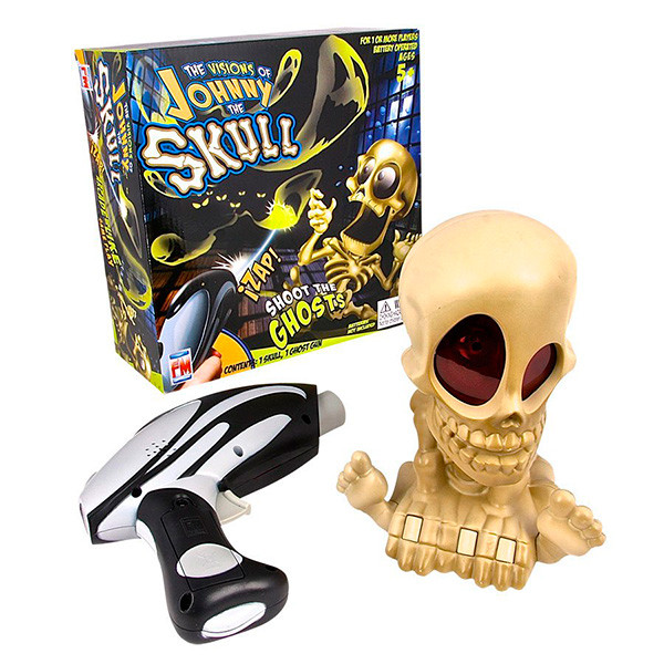 Интерактивная игрушка Johnny the Skull 0669 Проектор Джонни Череп с бластером - фото 1 - id-p98603602