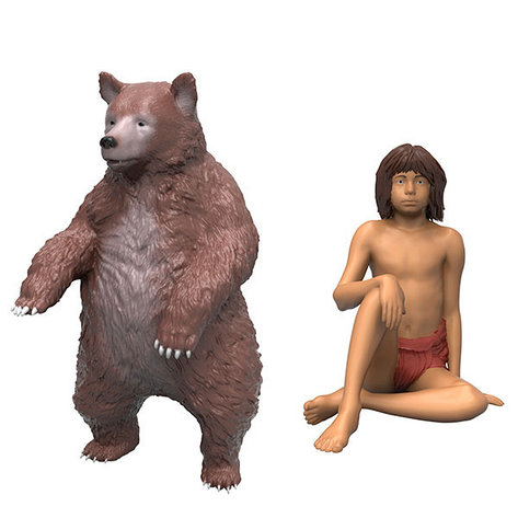 Jungle Book 23255B Книга Джунглей 2 фигурки в блистере (Балу и Маугли), фото 2