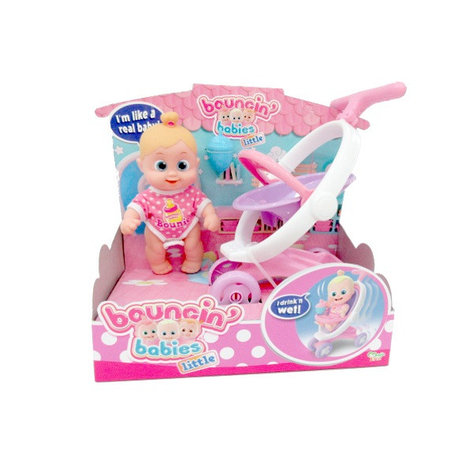 Bouncin Babies Кукла Бони с коляской, 16 см Bouncin' Babies 803004, фото 2