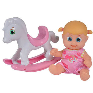 Bouncin Babies Кукла Бони с лошадкой-качалкой, 16 см Bouncin' Babies 803003, фото 2