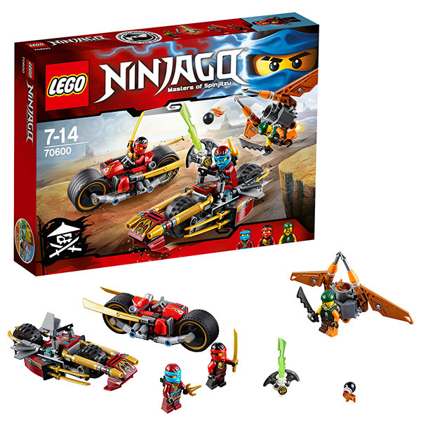 Lego Ninjago Погоня на мотоциклах 70600