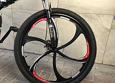 Велосипед на литых дисках Audi чёрный, фото 3