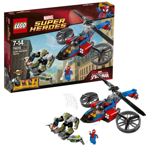 Lego Super Heroes Спасательная операция на вертолете Человека-Паука 76016 - фото 1 - id-p98603898