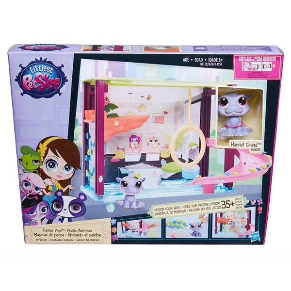 Littlest Pet Shop B0119 Литлс Пет Шоп Мини-игровой набор Бассейн