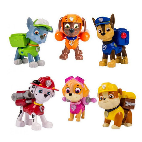 Набор из 6 фигурок щенков с рюкзаком-трансформером Paw Patrol 16613 Щенячий патруль в ассортименте, фото 2