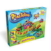 Планета Игрушек Масса для лепки Plastelino NOR2656 Пластелино, 3 цвета + аксессуары