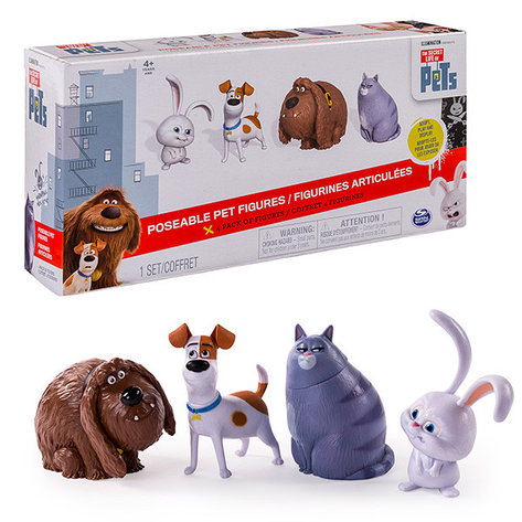Secret Life of Pets 72815 Тайная жизнь домашних животных Набор из 4 фигурок героев, фото 2