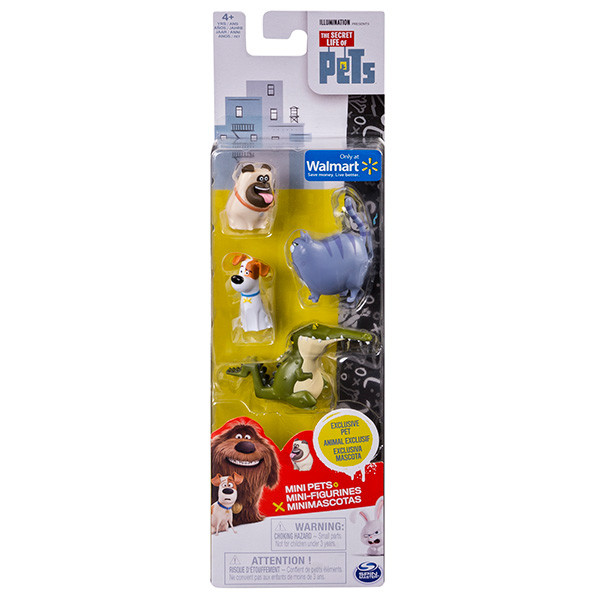 Secret Life of Pets 72818 Тайная жизнь домашних животных Мини-фигурки 4 шт, в ассортименте - фото 1 - id-p98604704