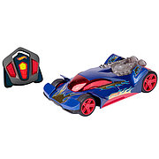 Hot Wheels HW90480 Машинка Хот вилс на батарейках свет+звук на РУ управлении, синяя 23 см