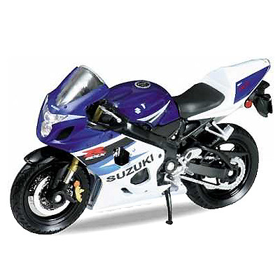 Welly 12803P Велли Модель мотоцикла 1:18 MOTORCYCLE / SUZUKI GSX-R750 - фото 1 - id-p98605119